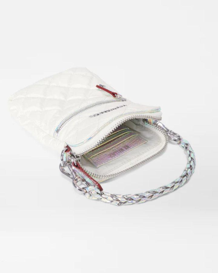 MZ Wallace - Pearl With Iridescent Micro Crosby Bag