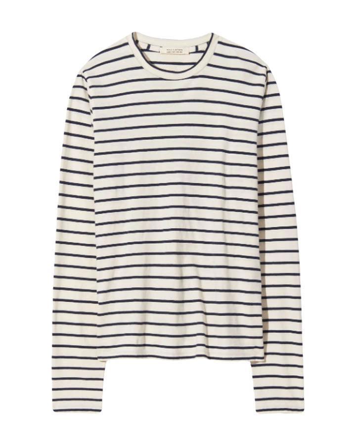 Nili Lotan - Nili Lotan Susana Long Sleeve Stripe Tee