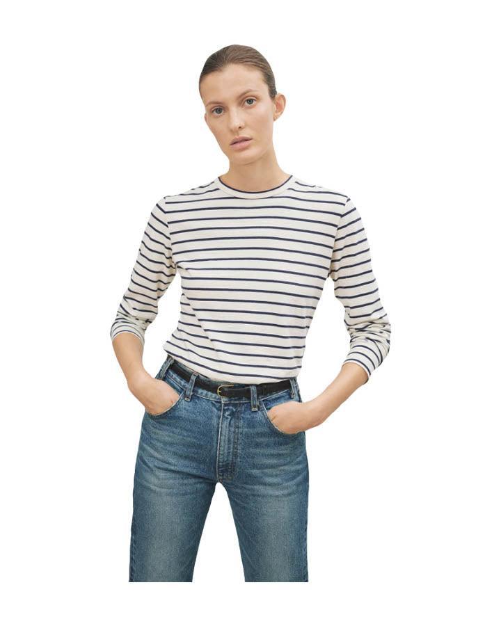 Nili Lotan - Nili Lotan Susana Long Sleeve Stripe Tee