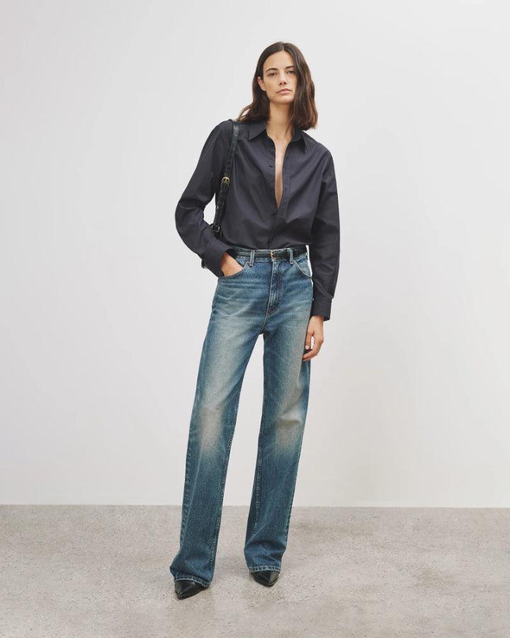 Nili Lotan - Raphael Classic Shirt Navy