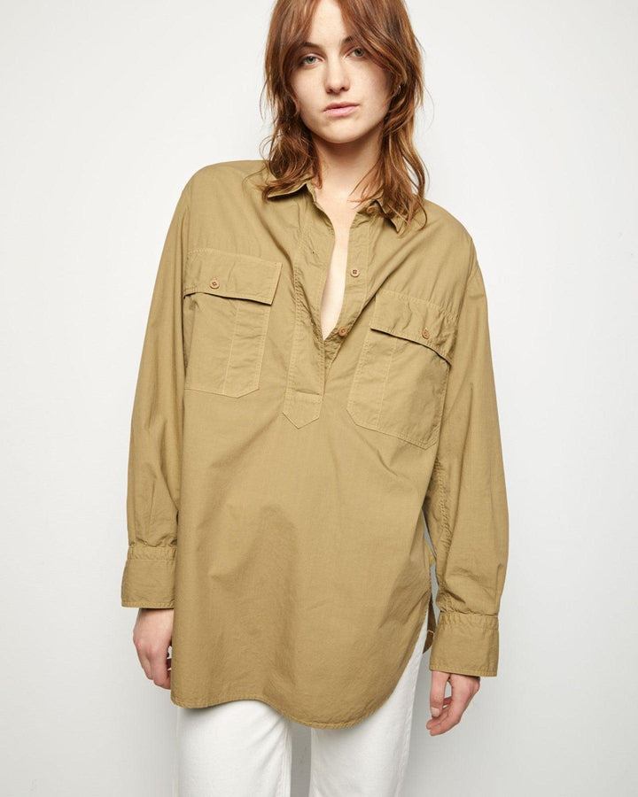 Nili Lotan - Shae Shirt Moss Green