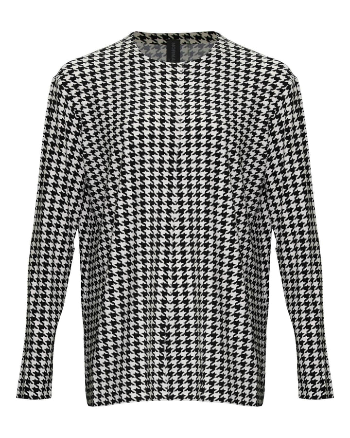 Norma Kamali - Houndstooth Boyfriend Top