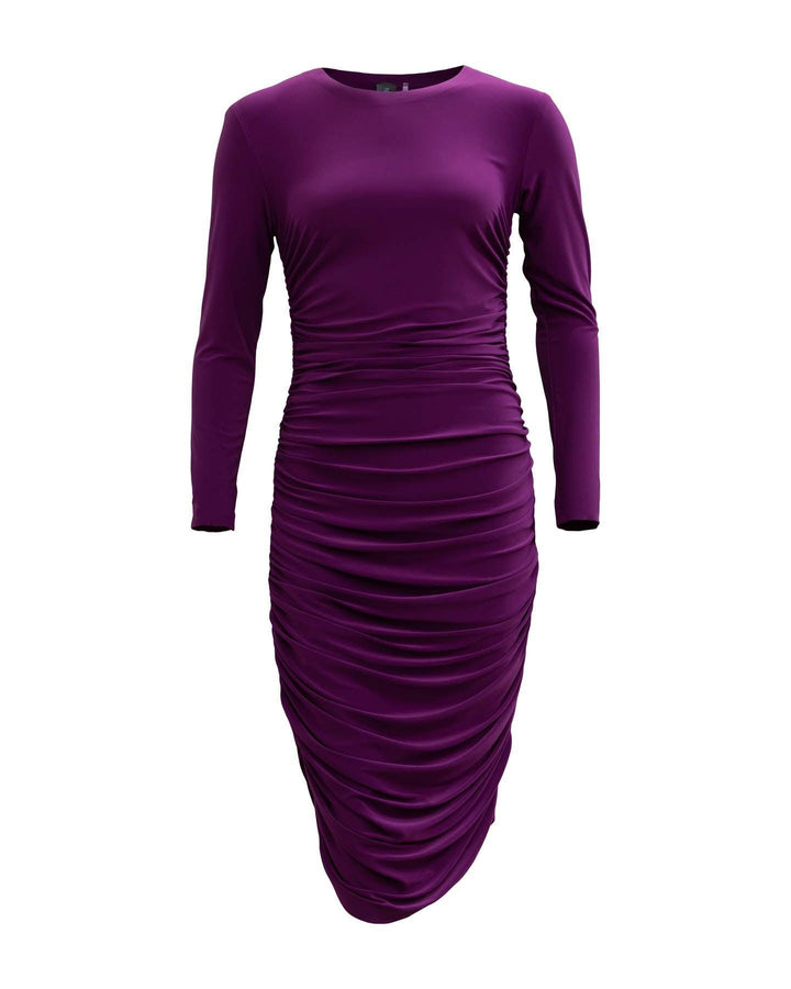 Norma Kamali - Longsleeve Shirred Dress