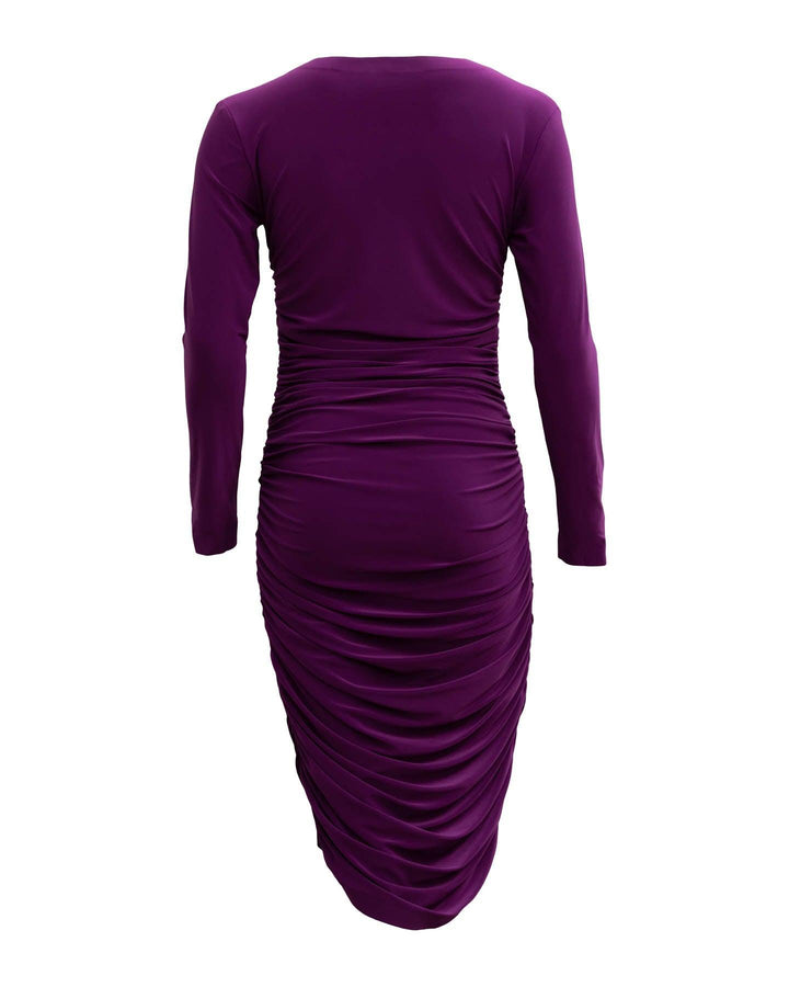 Norma Kamali - Longsleeve Shirred Dress