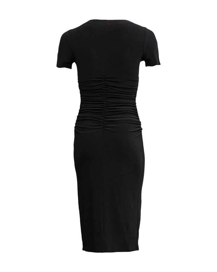 Norma Kamali - Shirred Waist Dress Black