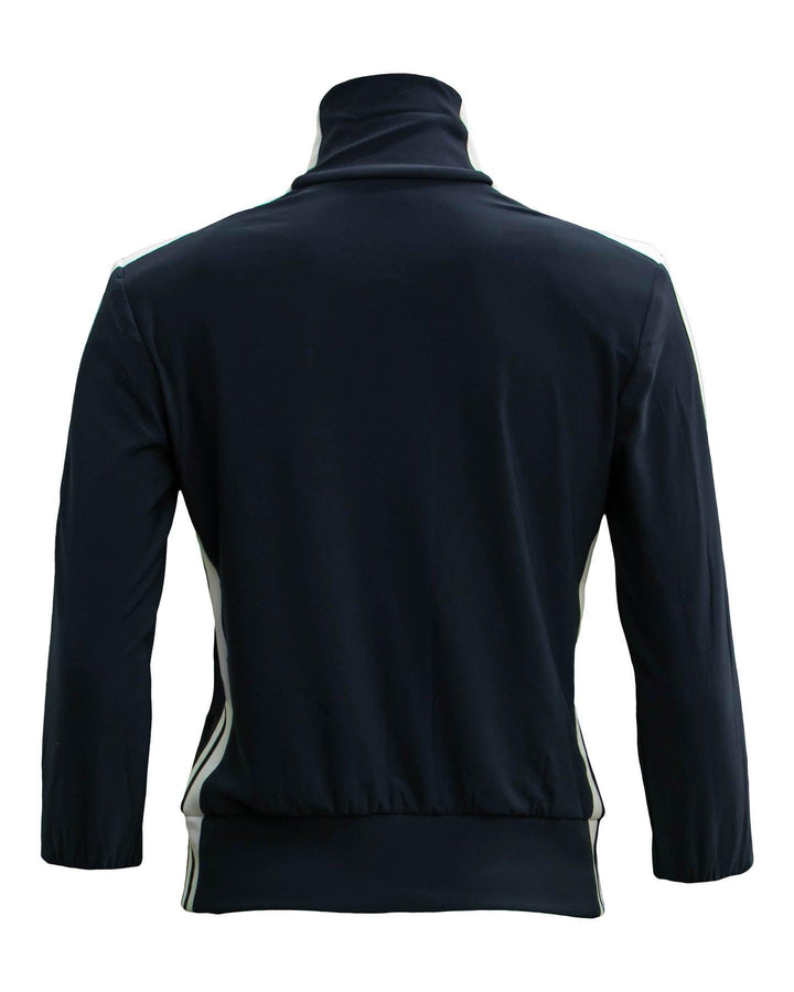Norma Kamali - Side Stripe Jacket-Pewter Offset
