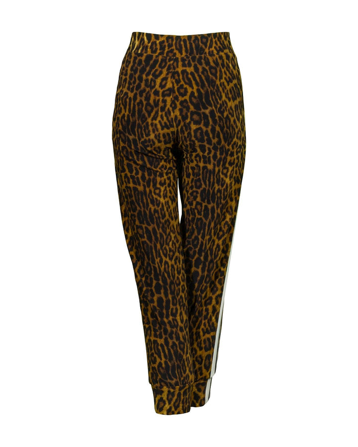 Norma Kamali - Side Stripe Leopard Print Jog Pant