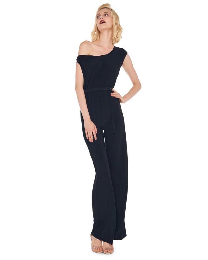 Norma Kamali - Sleeveless Drop Shoulder Jumpsuit