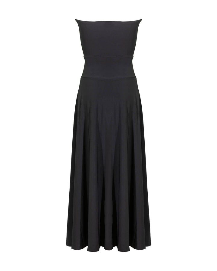 Norma Kamali - Strapless Flared Dress