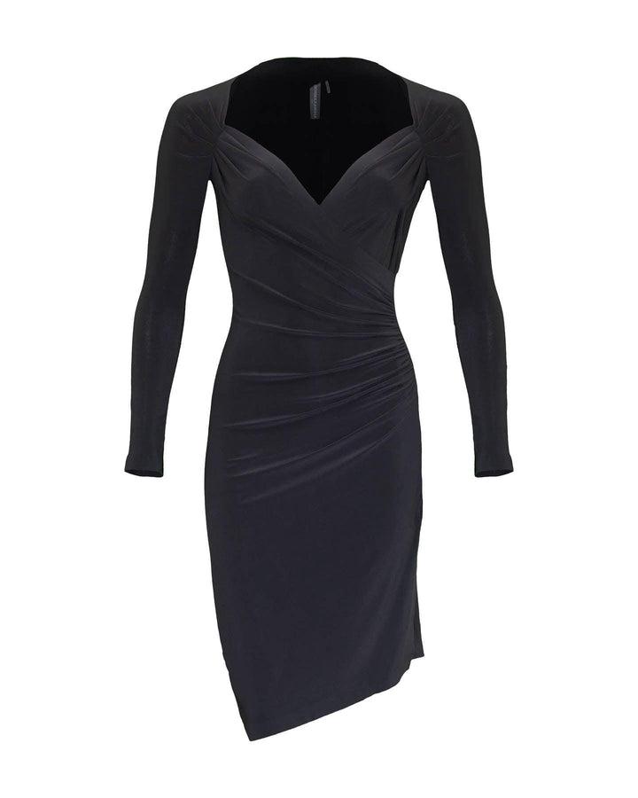 Norma Kamali - Sweetheart Side Drape Dress
