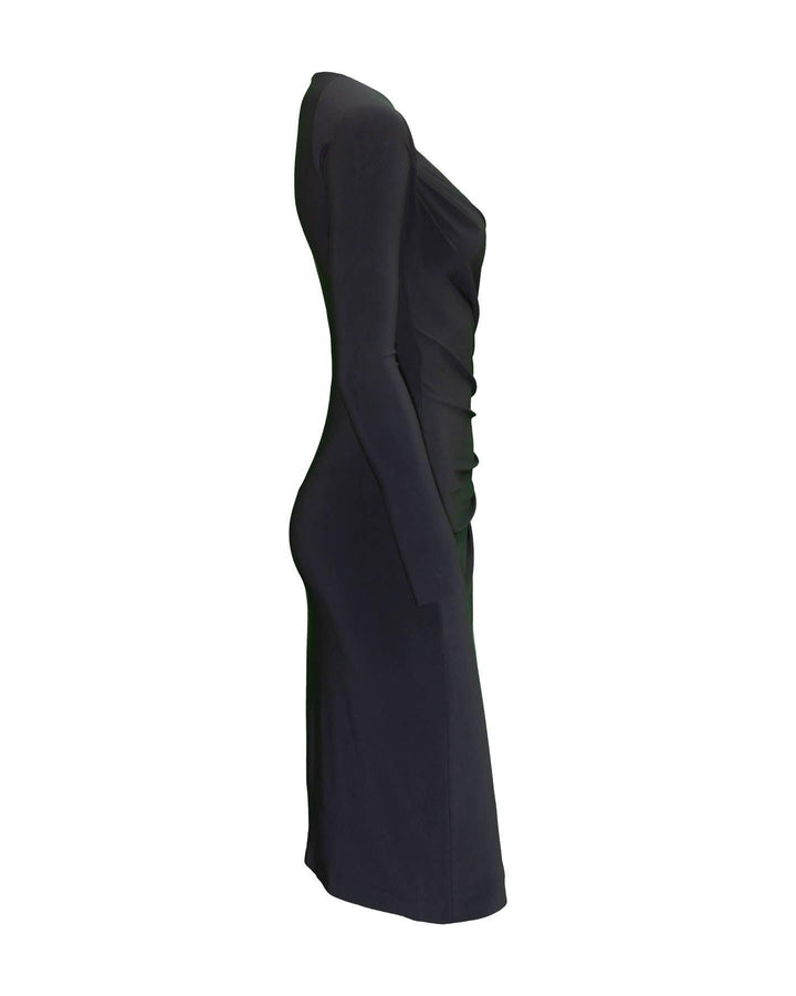 Norma Kamali - Sweetheart Side Drape Dress