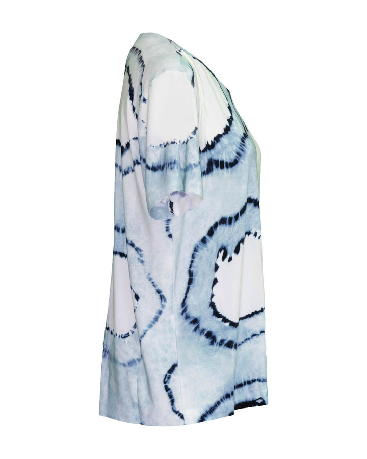 Norma Kamali - Tie Dye Boxy Top Blue