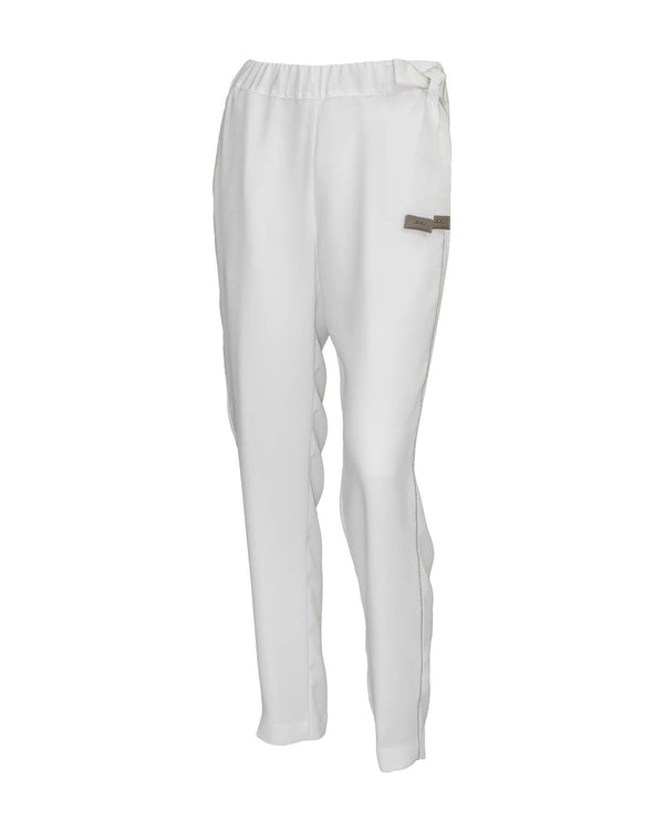 Peserico - Drawstring Crepe Pants