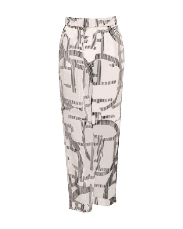 Peserico - Geometric Print Palazzo Pants