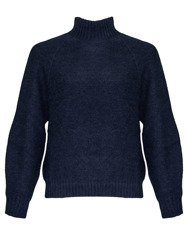 Peserico - Mock Neck Wool Blend Pullover