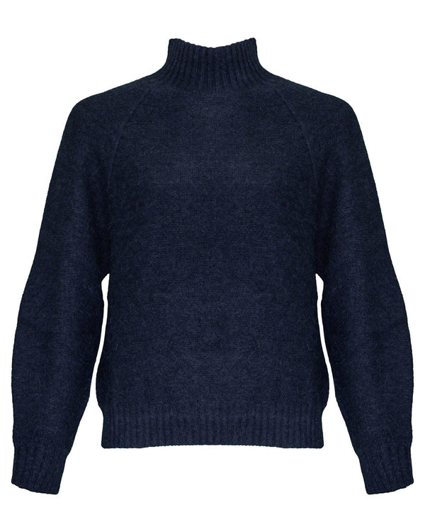 Peserico - Mock Neck Wool Blend Pullover