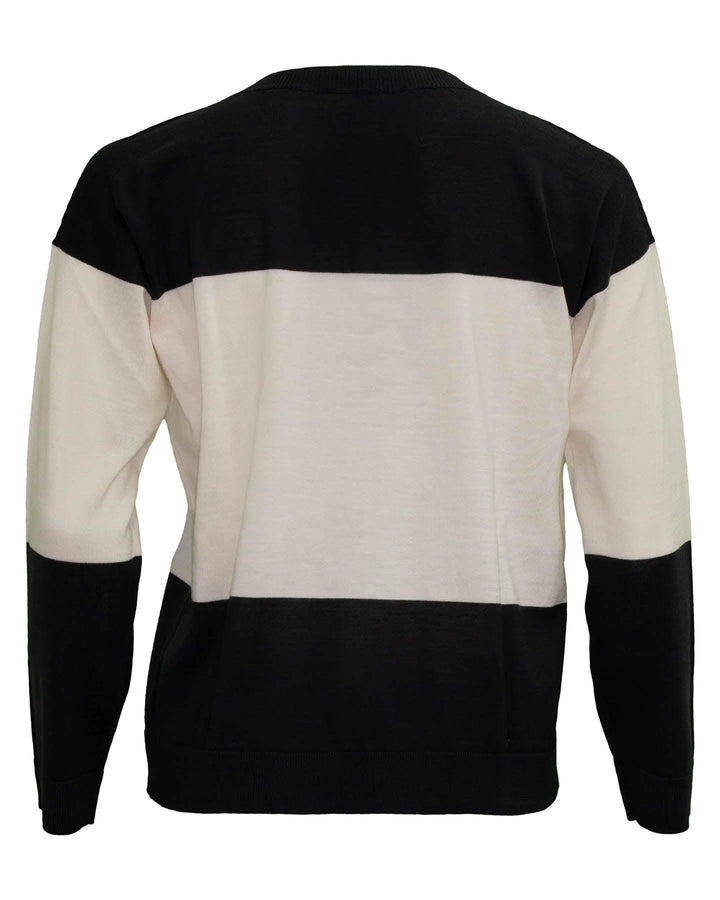Peserico - V-Neck Color Block Pullover