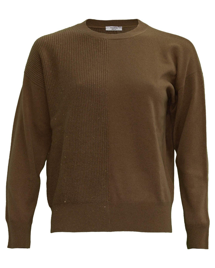 Peserico - Wool Blend Rib Block Pullover