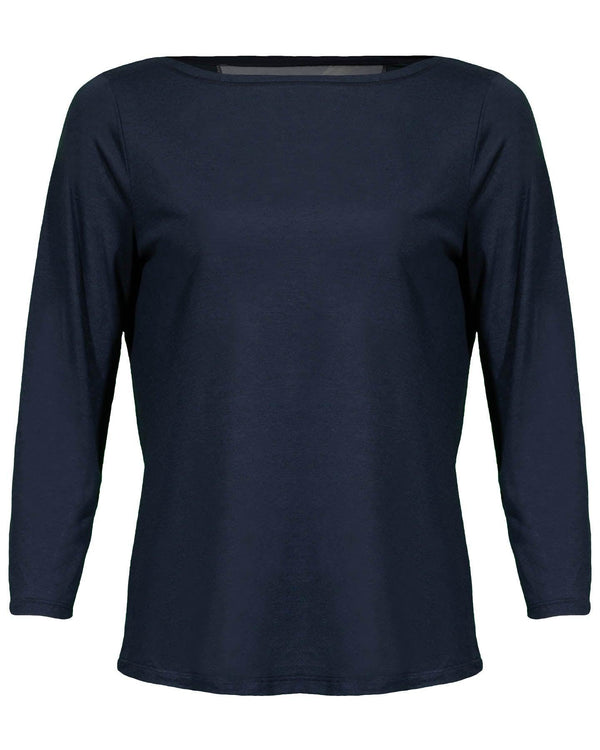 Purotatto - Boat Neck 3/4 Sleeve Pullover