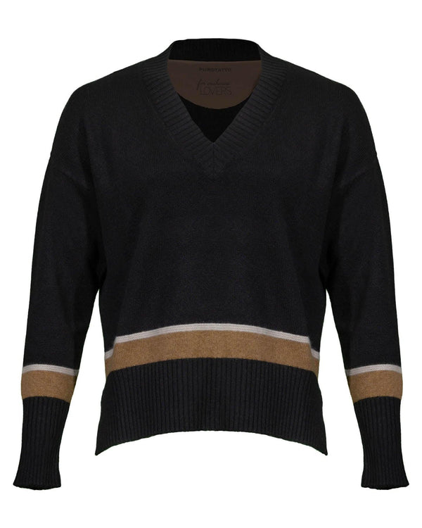 Purotatto - Cashmere Stripe Pullover