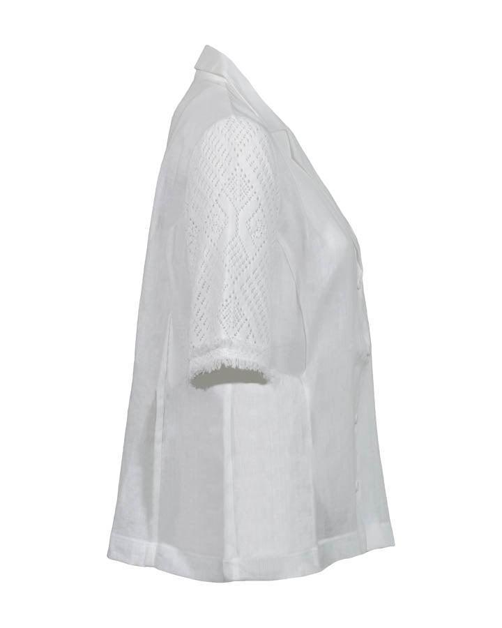 Purotatto - Purotatto Knit Sleeve Linen Shirt