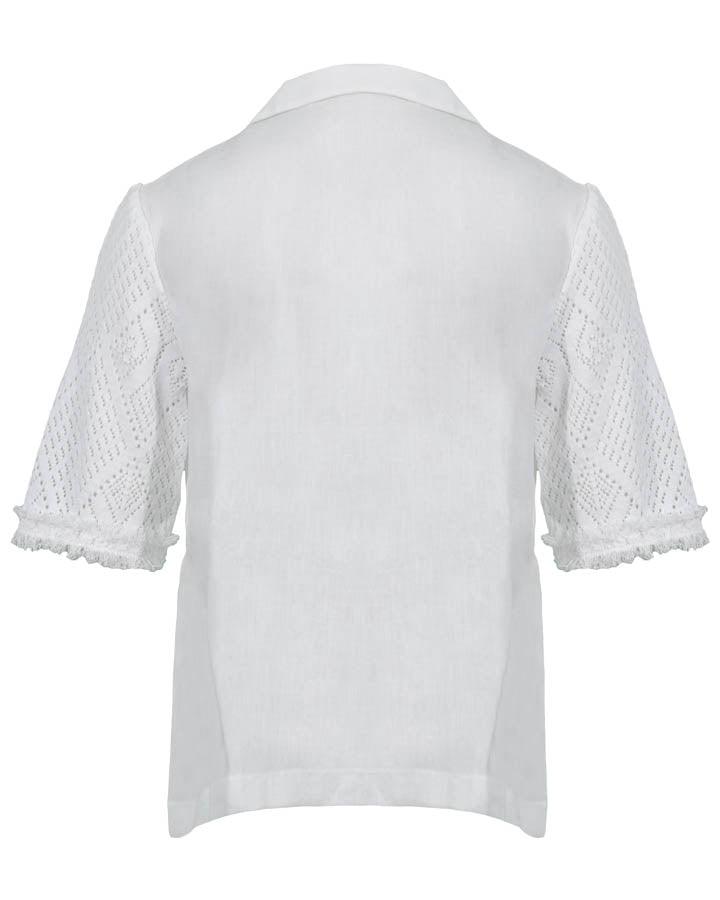 Purotatto - Purotatto Knit Sleeve Linen Shirt