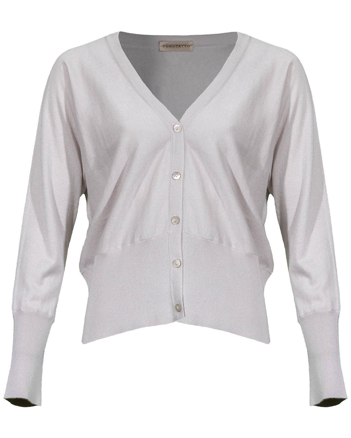 Purotatto - Silk Cashmere Fine Knit Cardigan