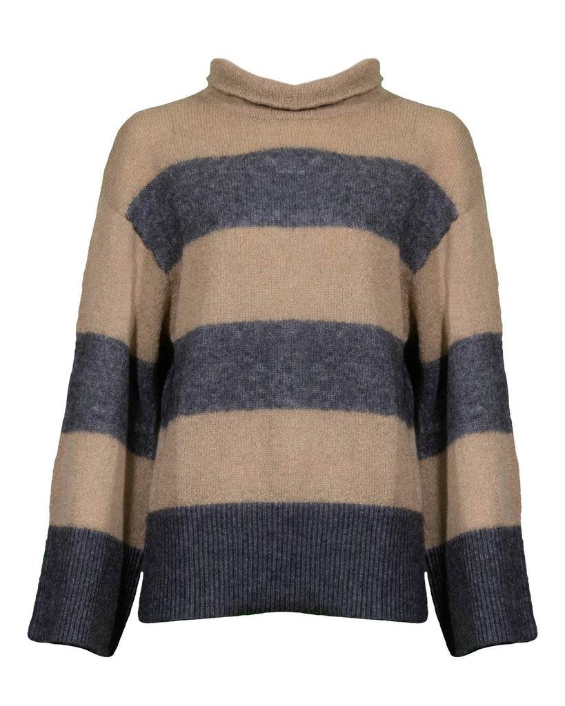 Purotatto - Striped Wool Blend Sweater