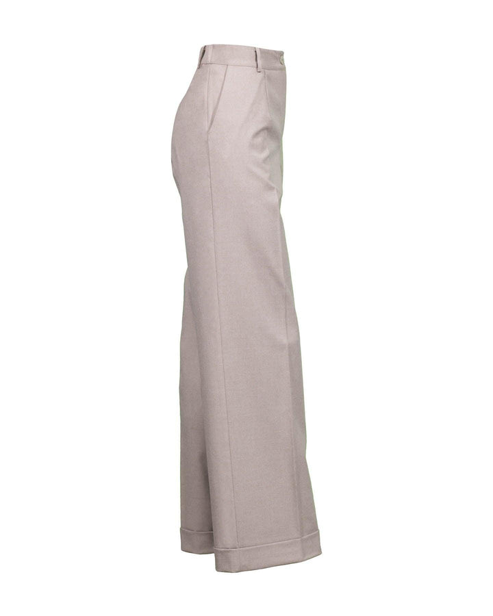 Purotatto - Wide Leg Cuffed Pant