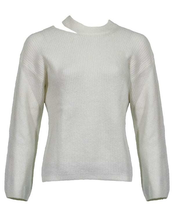 Rails - Alexi White Neck Slit Pullover