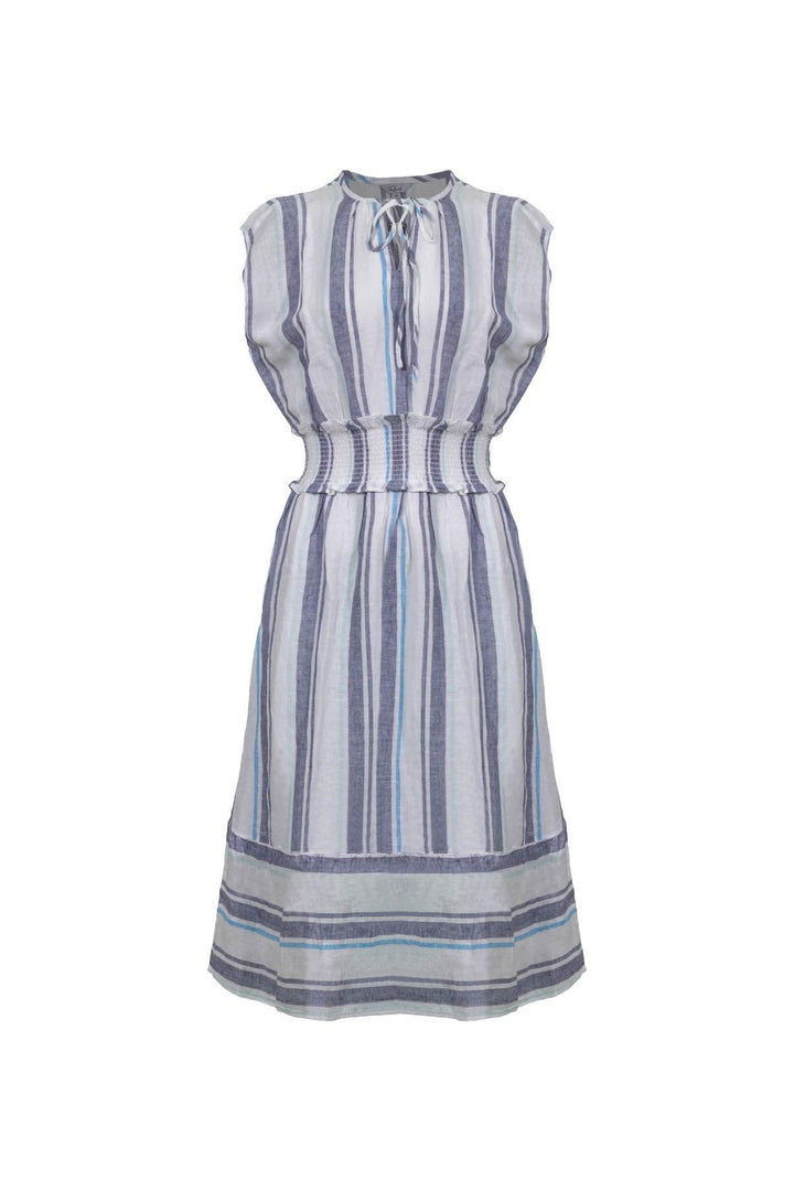 Ashlyn Aegean Blue Stripe Dress BLU'S Ashlyn Aegean Blue Stripe Dress BLU'S
