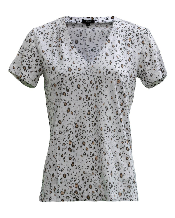 Rails - Cara V-neck Tee-Leopard