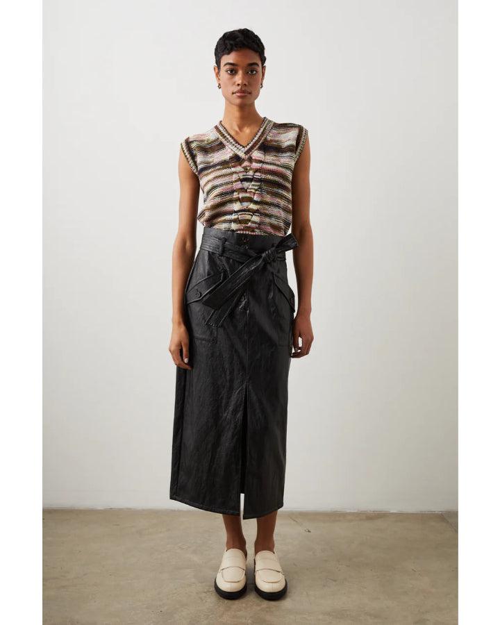 Rails - Edem Faux Crinkle Leather Skirt