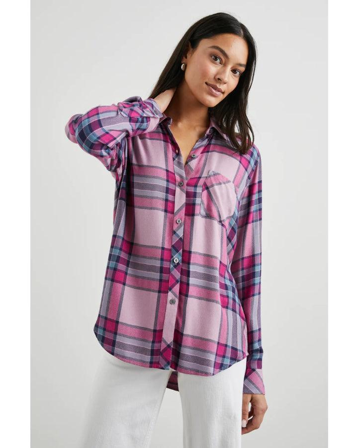 Rails - Hunter Navy Sea Magenta Plaid Shirt