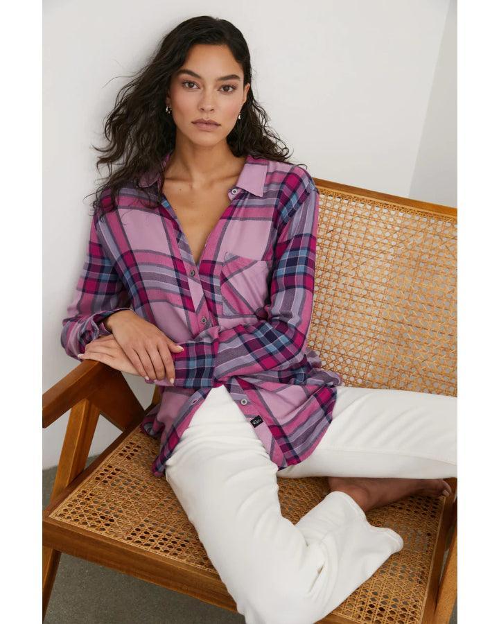 Rails - Hunter Navy Sea Magenta Plaid Shirt