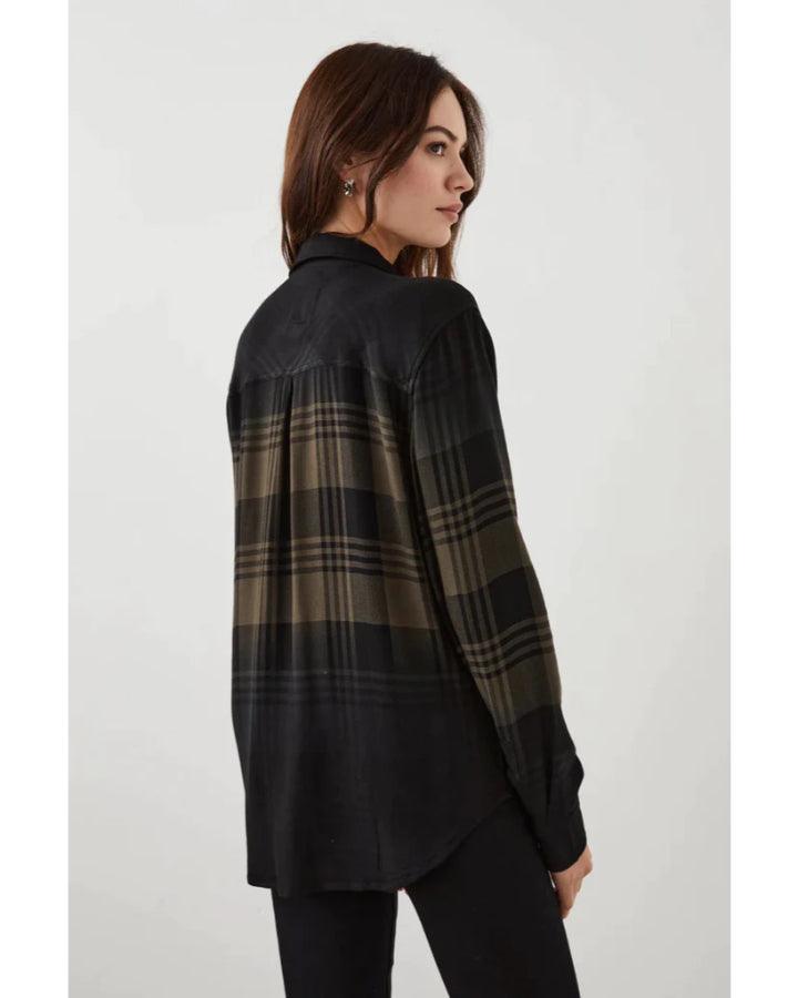 Rails - Hunter Olive Black Dip Dye Shirt