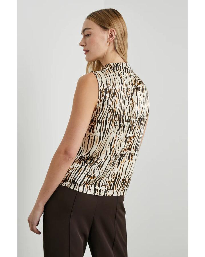 Rails - Kaleen Ikat Satin Crepe Tank Top