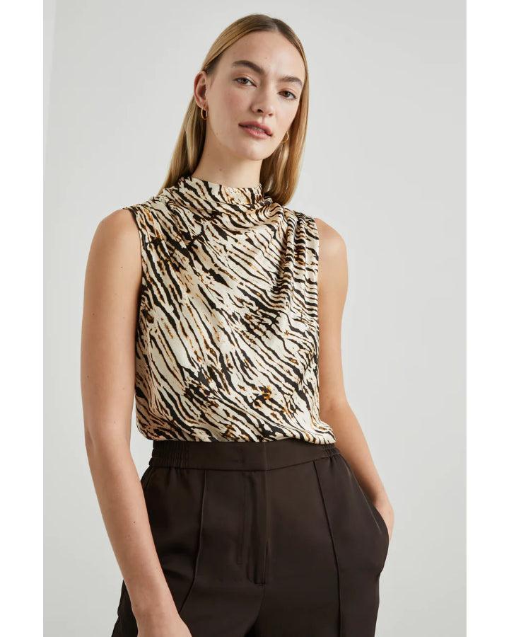 Rails - Kaleen Ikat Satin Crepe Tank Top