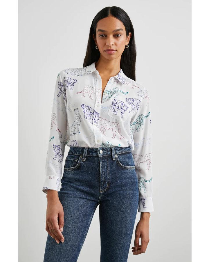 Rails - Kate Jewel Wildcats Silk Shirt