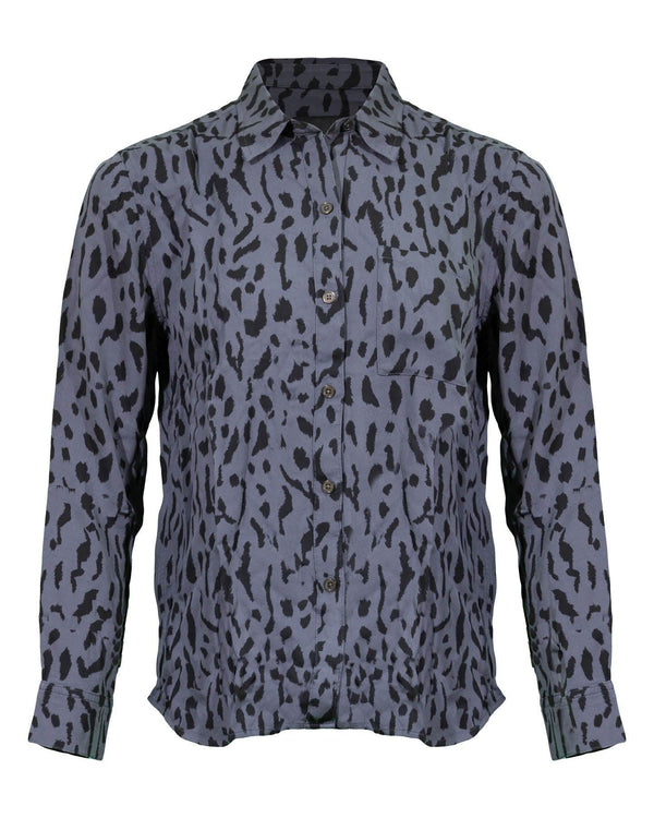 Rails - Rocsi Cheetah Shirt Charcoal