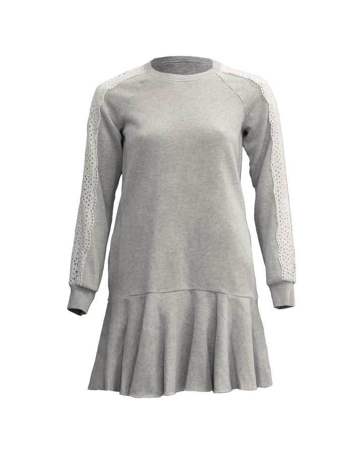 Rebecca Taylor - Eyelet Lace Fleece Dress