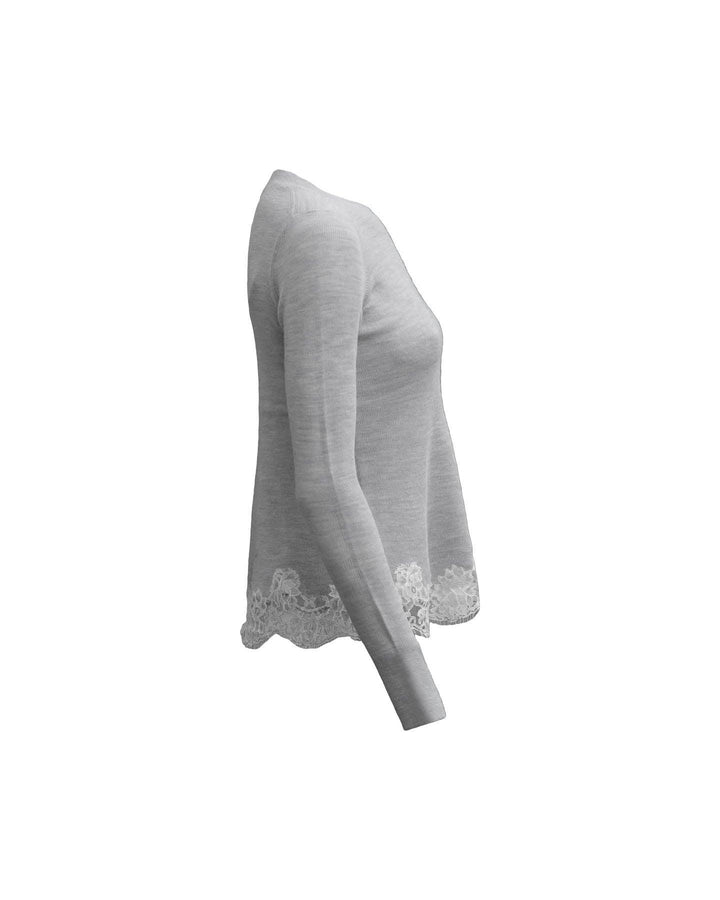 Rebecca Taylor - Lace Hem Pullover