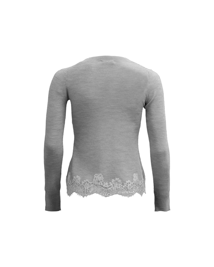 Rebecca Taylor - Lace Hem Pullover