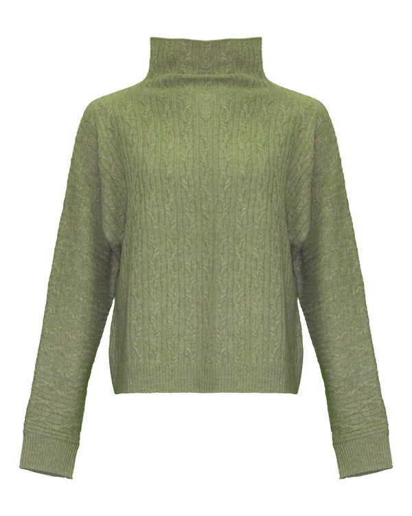 Repeat - Cashmere Funnel Neck Pullover