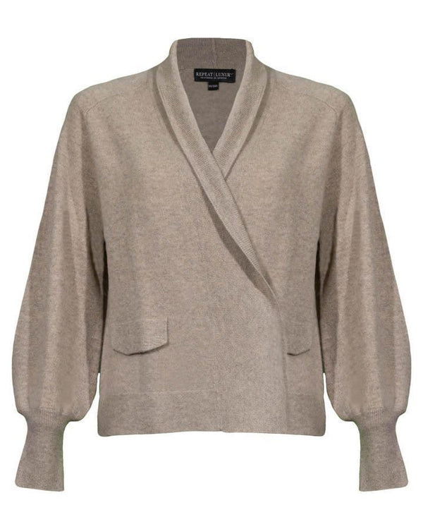 Repeat - Cashmere Open Front Cardigan