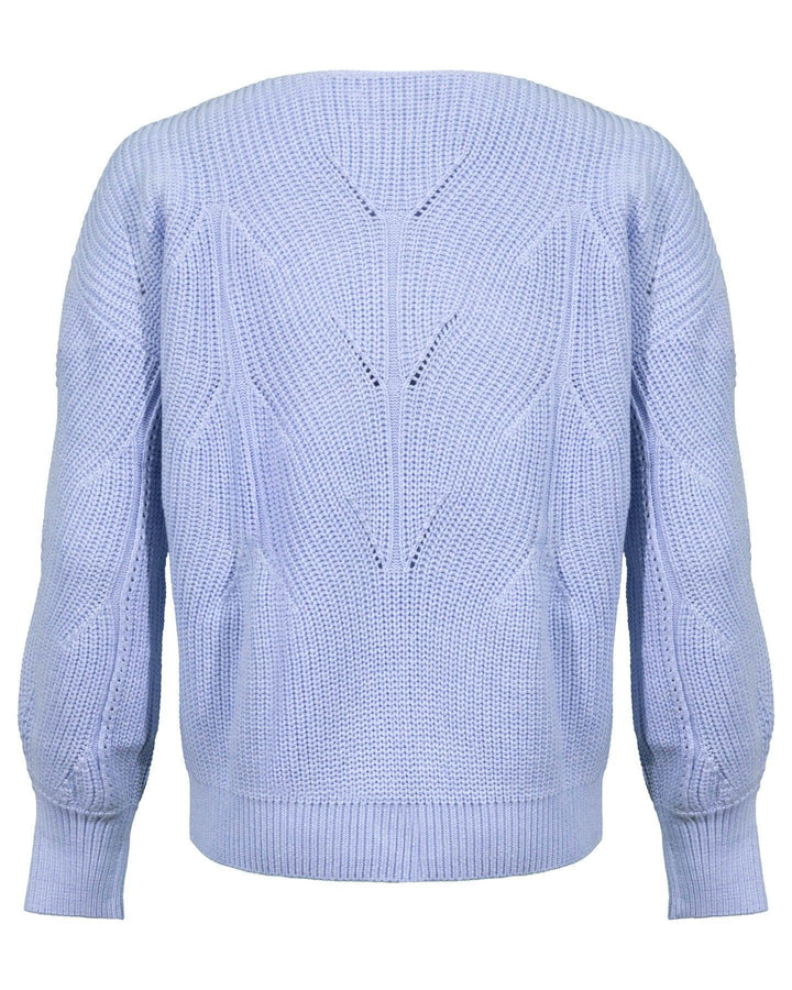 Repeat - Cotton Rib Knit Cable Sweater