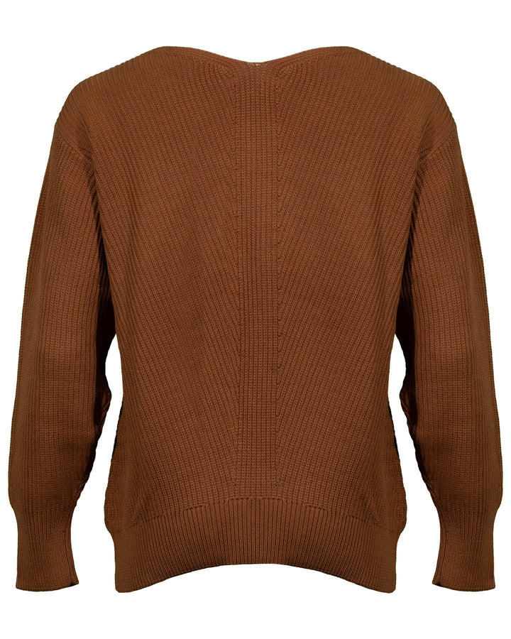 Repeat - Cotton Rib Knit Sweater Copper