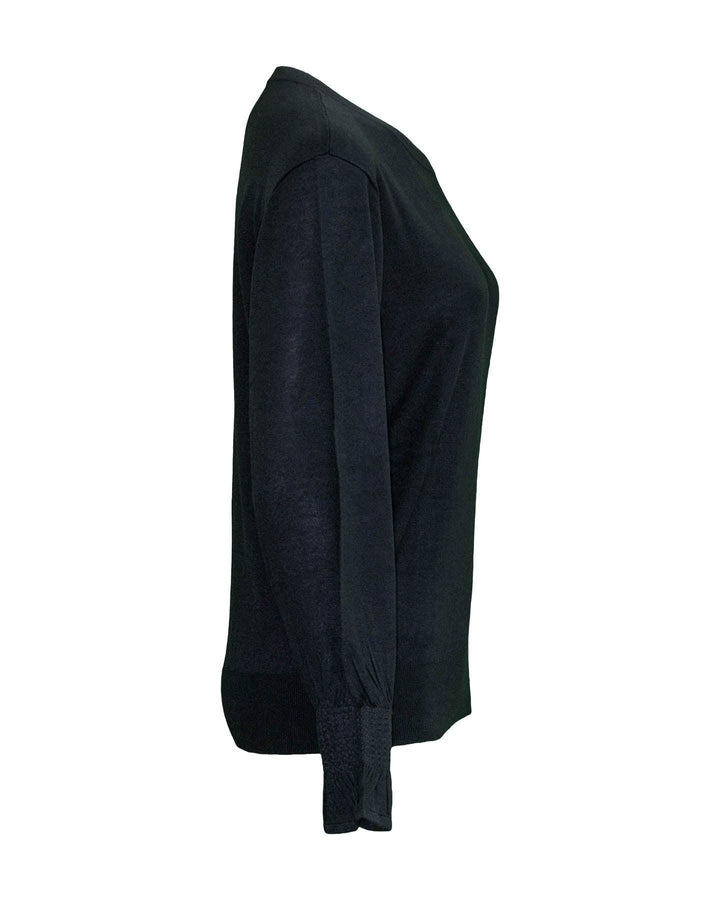 Repeat - Crewneck Bamboo Cashmere Blend Bell Sleeve Sweater