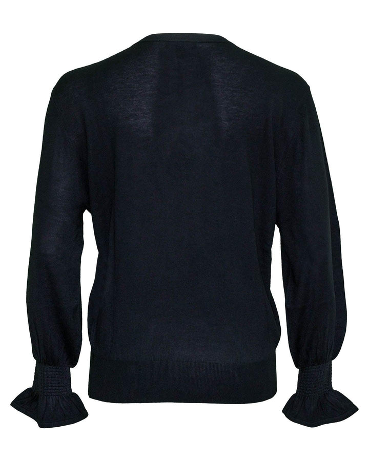 Repeat - Crewneck Bamboo Cashmere Blend Bell Sleeve Sweater