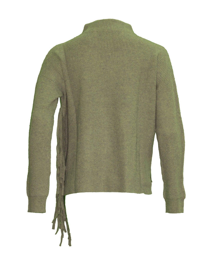 Repeat - Fringe Funnel Pullover Sage